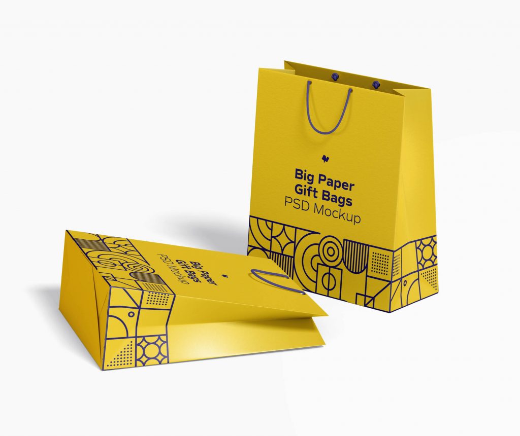 Paper bag Mockup Free | Mockup túi giấy miễn phí