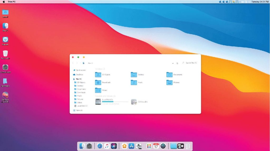 Biến Windows thành MacOS với MacOS Big Sur SkinPack
