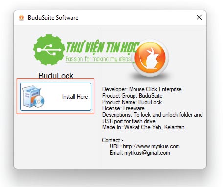 BuduLock khoá Folder và cổng USB bằng mật khẩu hiệu quả