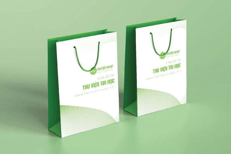 Paper bag Mockup Free | Mockup túi giấy miễn phí