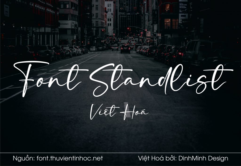 Font Standlist Viet Hoa 01