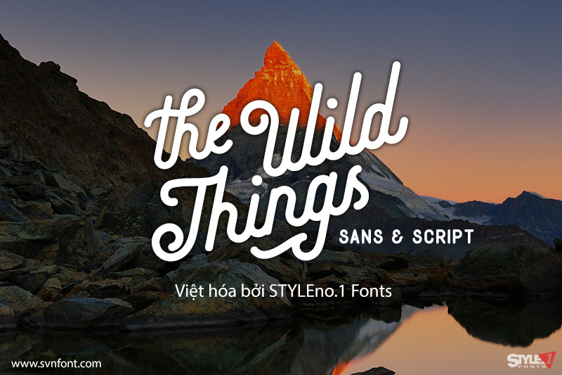 Font SVN-The Wild Things Script Việt Hoá - Tải miễn phí