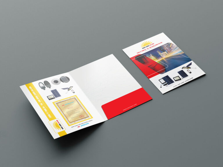 Mockup Folder bìa kẹp hồ sơ PSD miễn phí